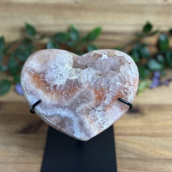 Roze amethist hart